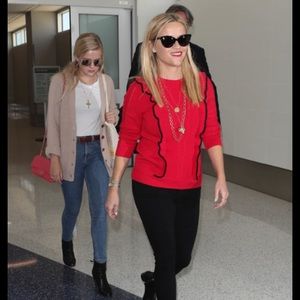 Draper James Anna Ruffle Sweater XS